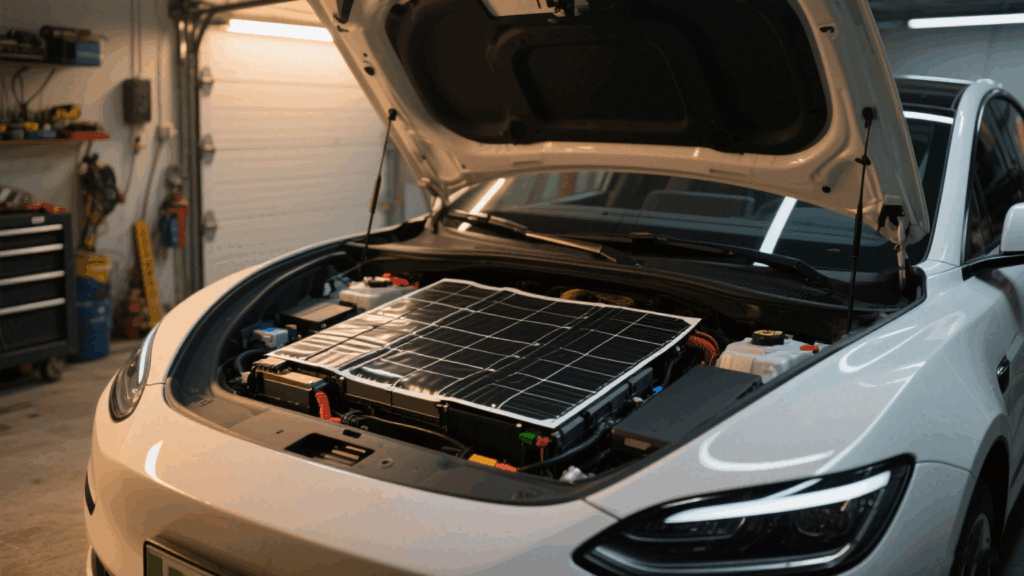 PTC heating film for EV battery thermal management to improve cold weather charging efficiency.