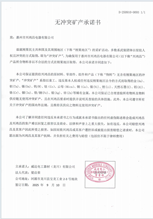 Conflict-Free Minerals Commitment