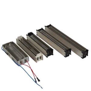 XHC mica heating element detail showing insulated mica layers and resistance heating structure