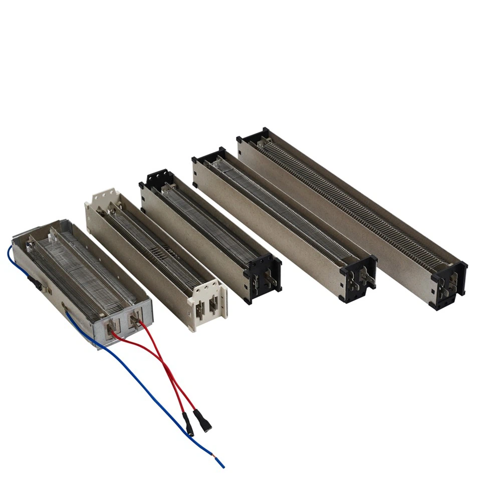 XHC mica heating element detail showing insulated mica layers and resistance heating structure