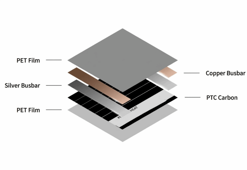 Structure of PTC Heating Film